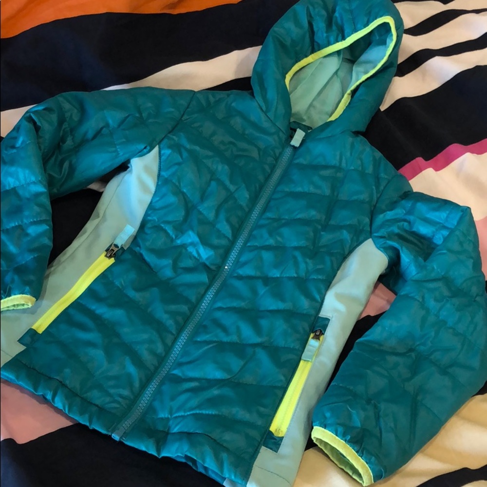 Faded Glory Light Puffer Jacket 6/6x teal